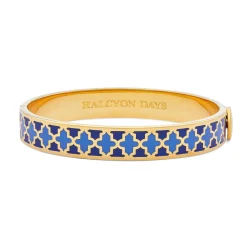 Halcyon Days Hinged Bangles*Agama Cobalt, Bluebell Gold Bangle |