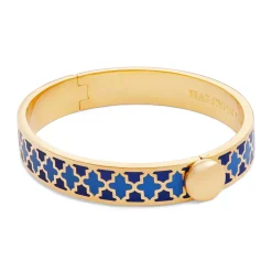 Halcyon Days Hinged Bangles*Agama Cobalt, Bluebell Gold Bangle |