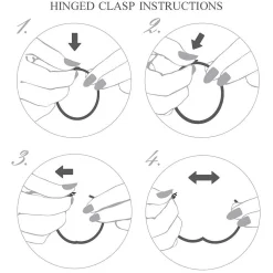 Halcyon Days Hinged Bangles*Agama Cream & Gold Hinged Bangle |