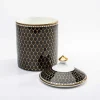 Halcyon Days Candles*Antler Trellis Black Oud Lidded Candle