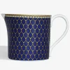 Halcyon Days Teaware*Antler Trellis Cream Jug Midnight