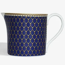Halcyon Days Teaware*Antler Trellis Cream Jug Midnight