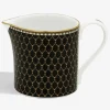 Halcyon Days Teaware*Antler Trellis Creamer Black