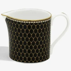 Halcyon Days Teaware*Antler Trellis Creamer Black