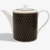 Halcyon Days Teaware*Antler Trellis Tea Pot Black