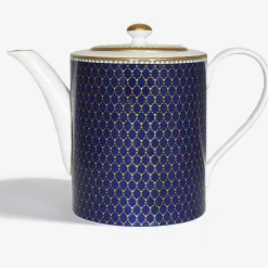 Halcyon Days Teaware*Antler Trellis Teapot Midnight