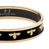 Halcyon Days Enamel Bangles*Bee Black & Gold Enamel Bangle