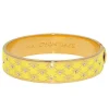 Halcyon Days Yellow*Bee Sparkle Trellis Buttercup & Gold Bangle |