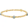 Halcyon Days Torque Bangles*Cabochon Aquamarine Gold Push-On Bangle |