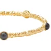 Halcyon Days Torque Bangles*Cabochon Black & Gold Push-On Bangle |