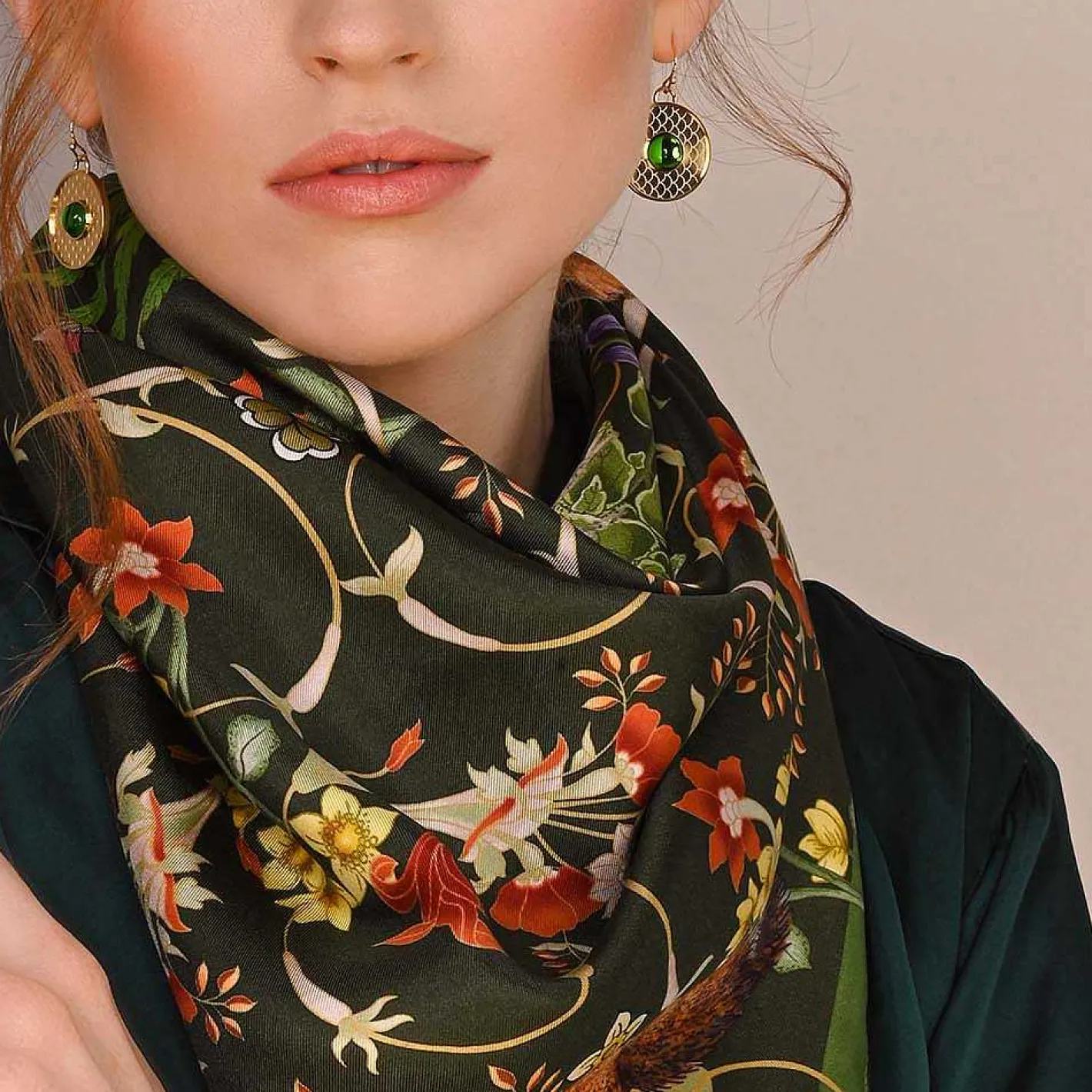Halcyon Days Silk Scarves*Celebration Of The Natural World Silk Scarf