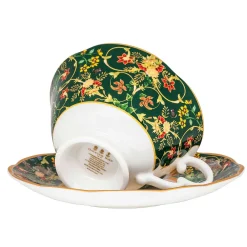 Halcyon Days Teaware*Celebration Of The Natural World Teacup & Saucer