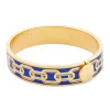 Halcyon Days Hinged Bangles*Chain Cobalt & Gold Bangle |