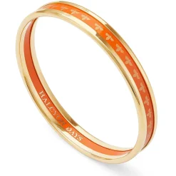 Halcyon Days Enamel Bangles*Christmas Robin Enamel Bangle In Navy & Gold |