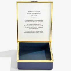 Halcyon Days Commemorative & Limited Editions*Churchill Portrait By Douglas Chandor Prestige Box |