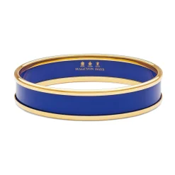 Halcyon Days Enamel Bangles*Cobalt & Gold Enamel Bangle