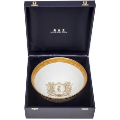 Halcyon Days The Royal Family*Coronation Gold Presentation Bowl