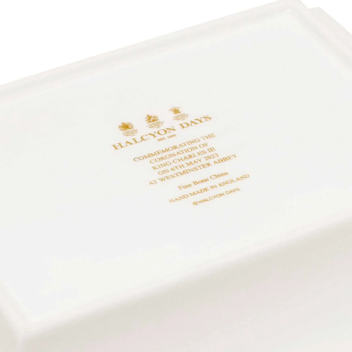 Halcyon Days Trinket Trays & Boxes*Coronation Gold Trinket Tray