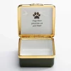 Halcyon Days Personalisation*Dogs Leave Pawprints On Your Heart Enamel Box - Personalised