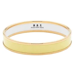 Halcyon Days Enamel Bangles*Enamel Bangle In Buttercup & Gold |