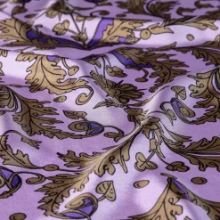 Halcyon Days Purple*Flowers Of The Realm Lavender Silk Scarf