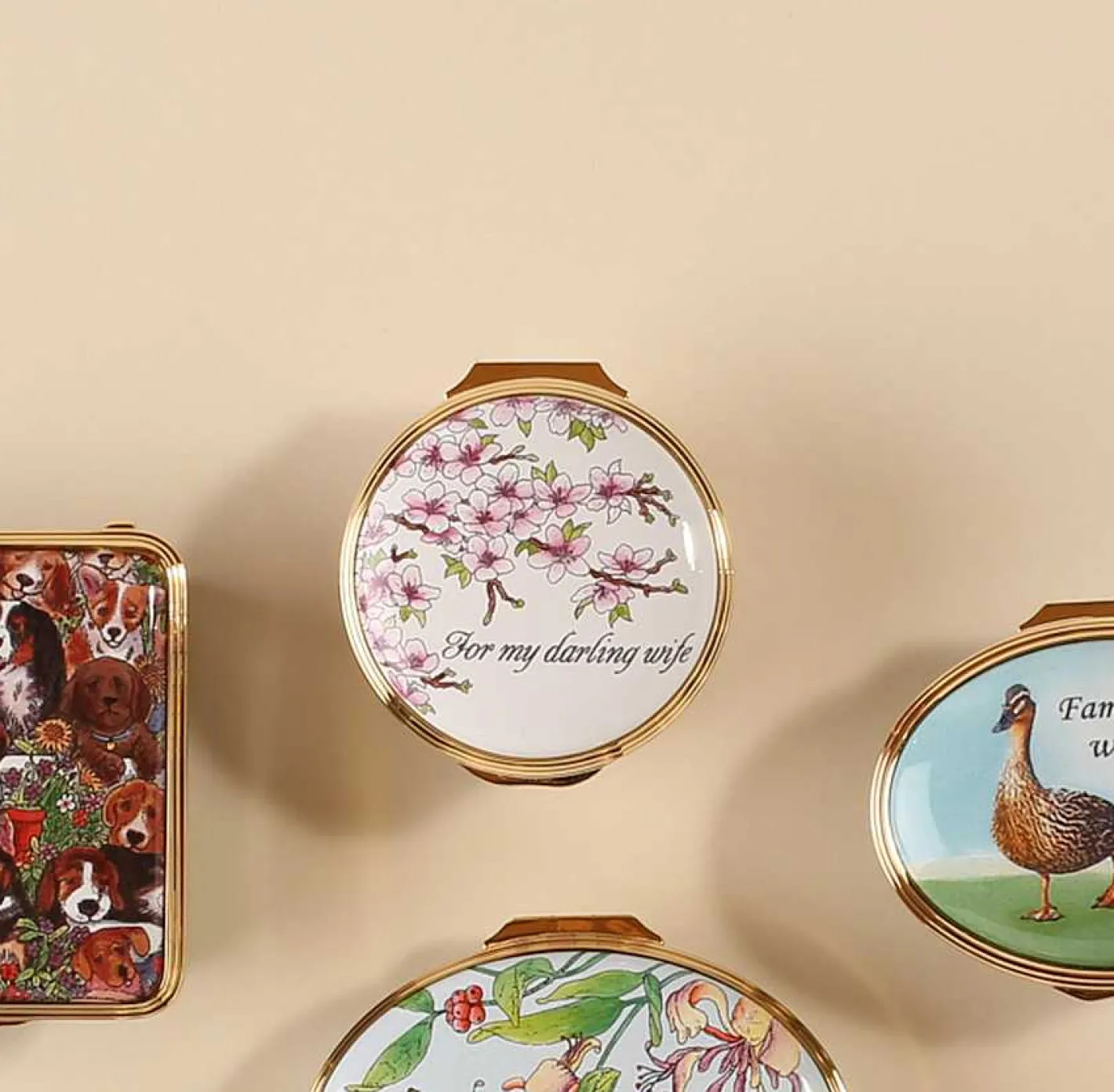 Halcyon Days Message & Occasions*For My Darling Wife Enamel Box |