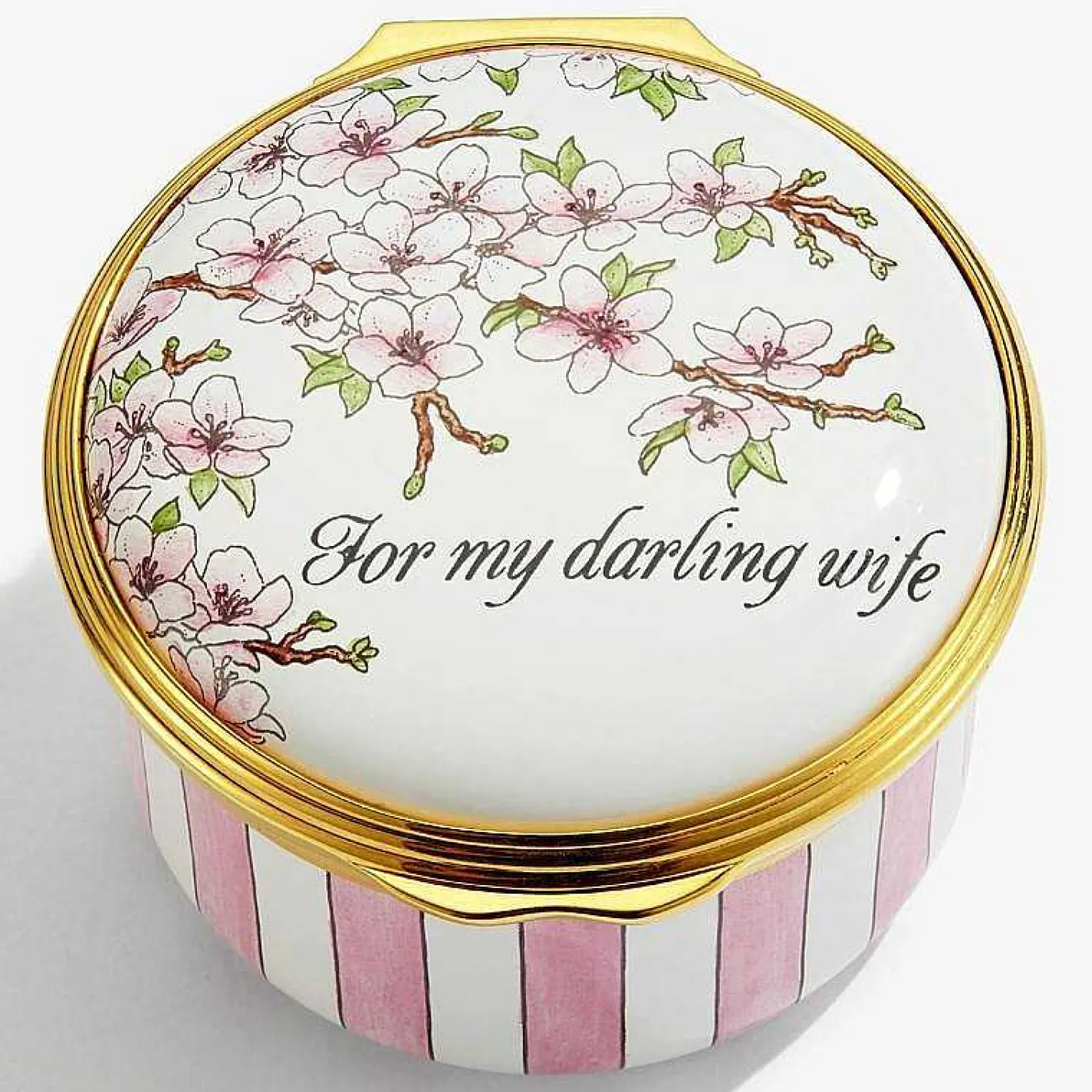 Halcyon Days Personalisation*For My Darling Wife Enamel Box - Personalised
