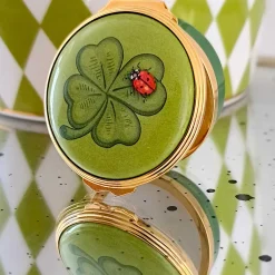 Halcyon Days Message & Occasions*Good Luck Enamel Box |