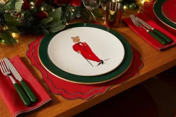 Halcyon Days Hal The Bear*Hal The Bear Coupe Plate, White |