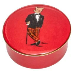 Halcyon Days Trinket Trays & Boxes*Hal The Bear Fine Bone China Trinket Box |