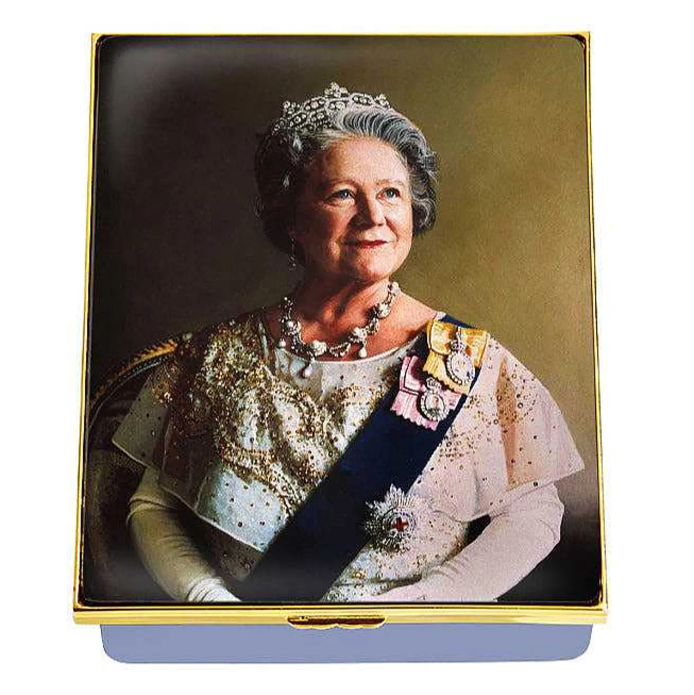Halcyon Days Commemorative & Limited Editions*Her Majesty Queen Elizabeth, The Queen Mother Enamel Box
