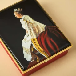 Halcyon Days Commemorative & Limited Editions*Her Majesty Queen Elizabeth Ii Enamel Box By Richard Stone