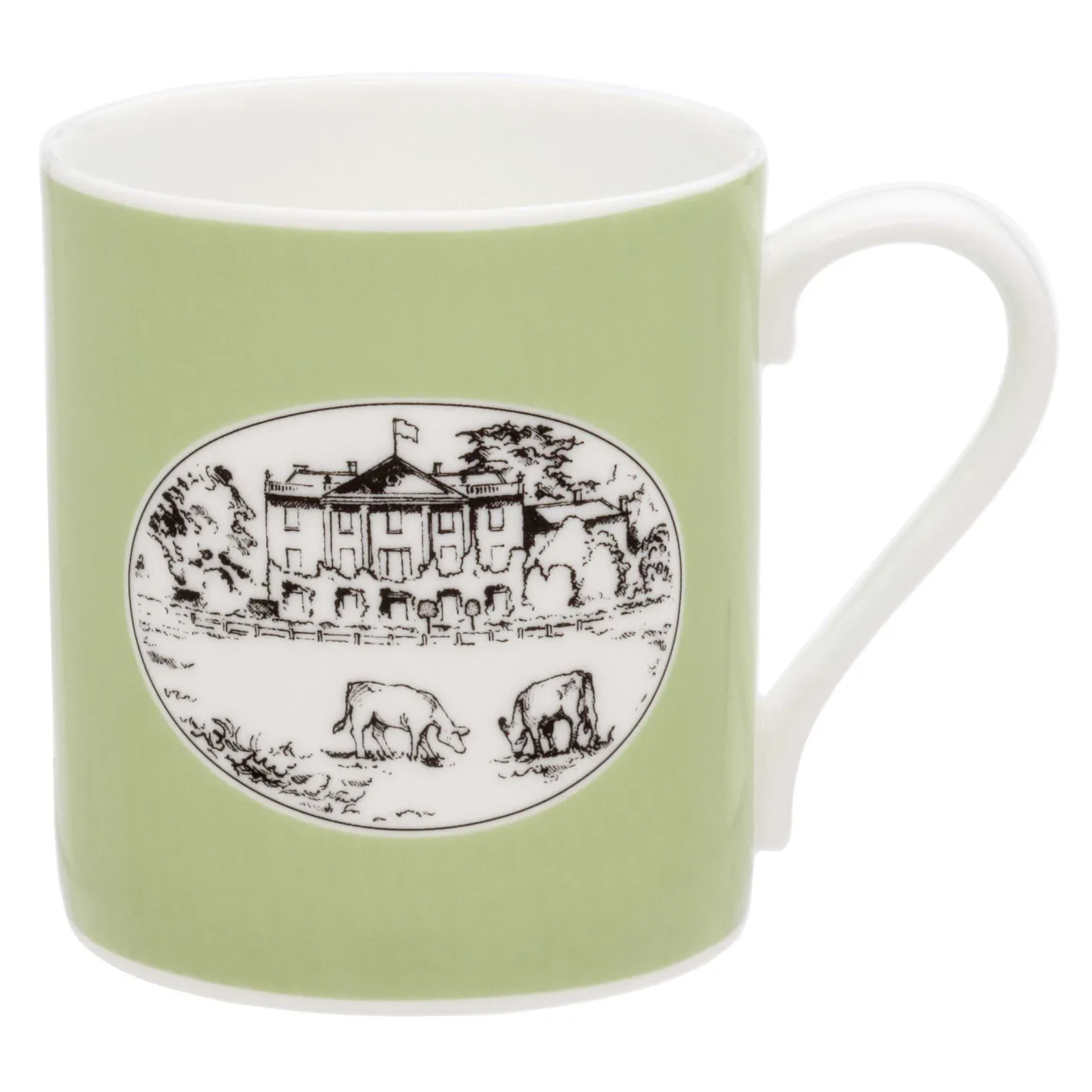 Halcyon Days Mugs*Highgrove House Green Fine Bone China Mug |