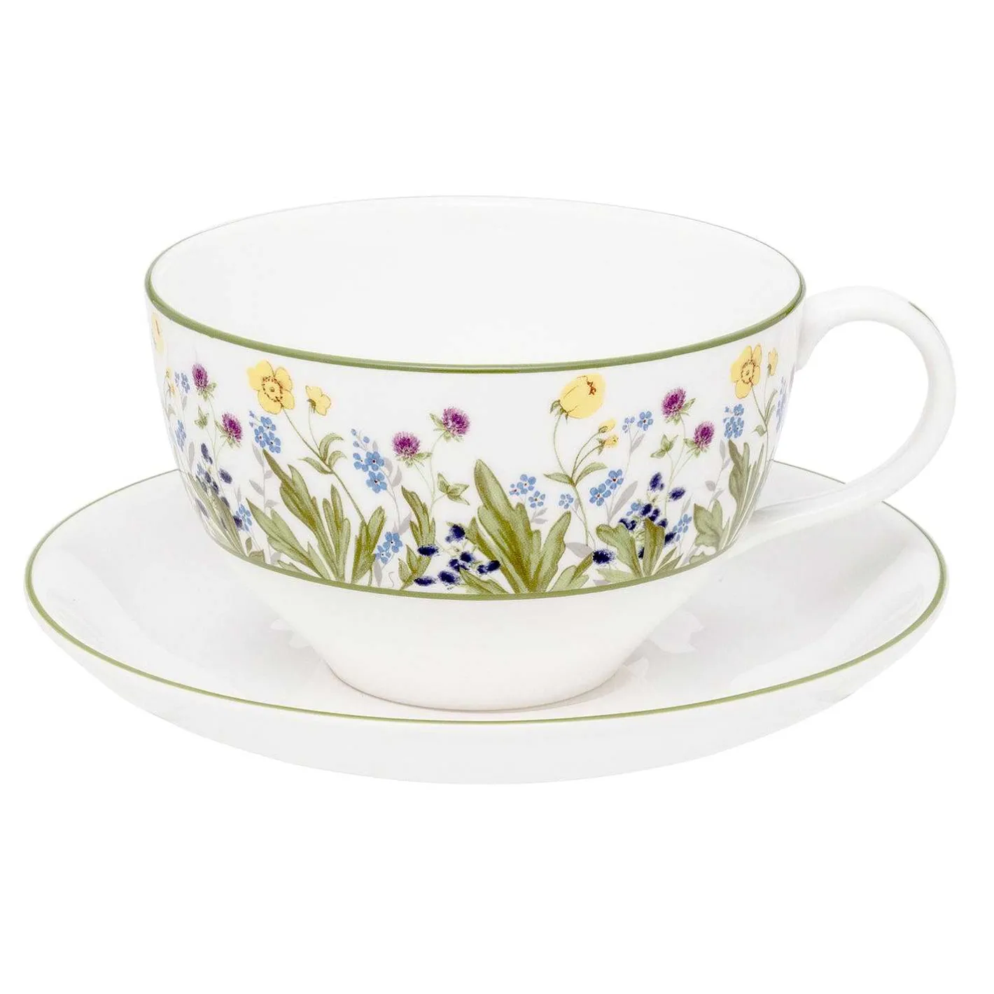 Halcyon Days Teaware*Highgrove Wildflower Breakfast Cup & Saucer