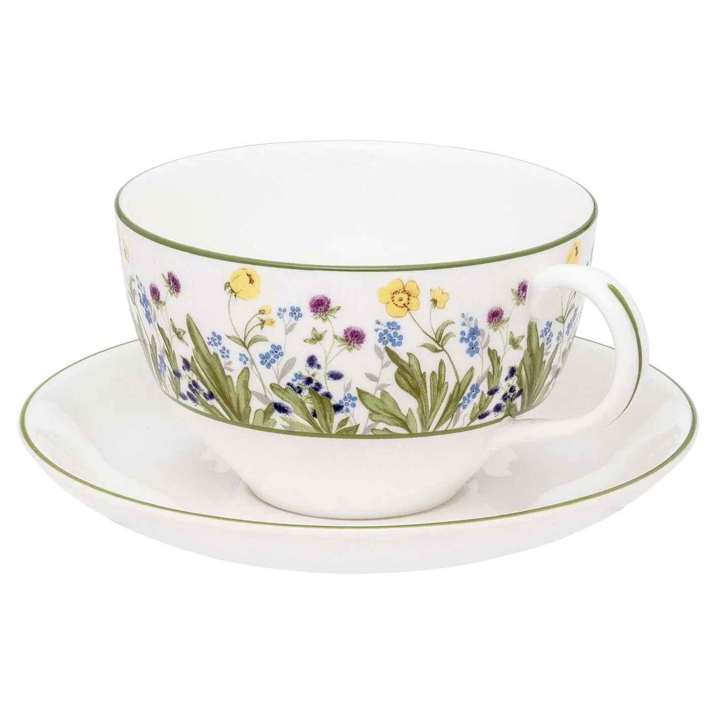 Halcyon Days Teaware*Highgrove Wildflower Breakfast Cup & Saucer