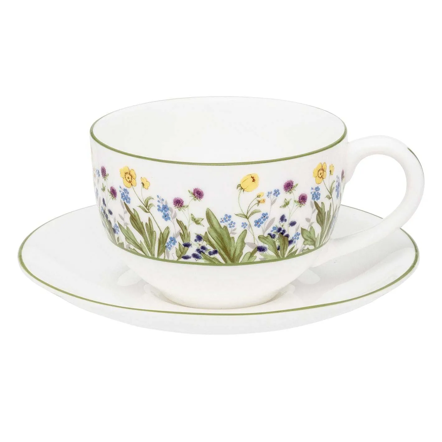 Halcyon Days Teaware*Highgrove Wildflower Teacup & Saucer