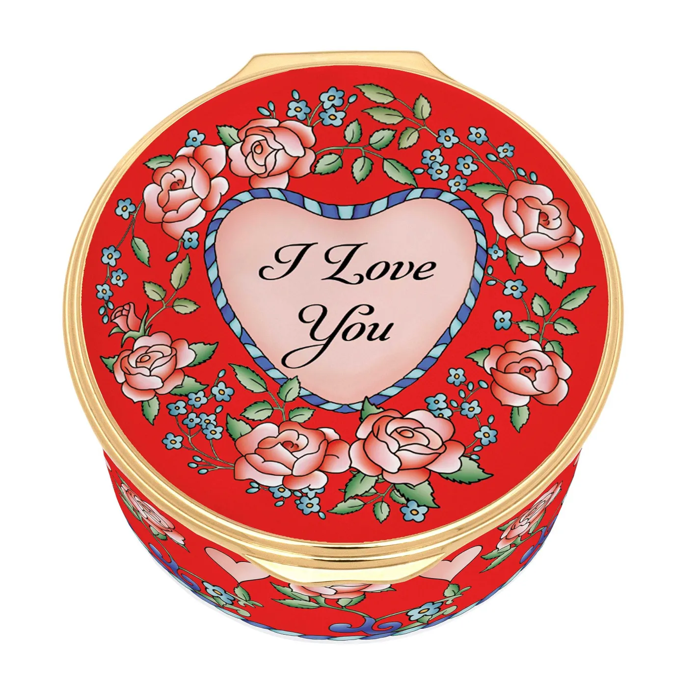 Halcyon Days Message & Occasions*I Love You Enamel Box
