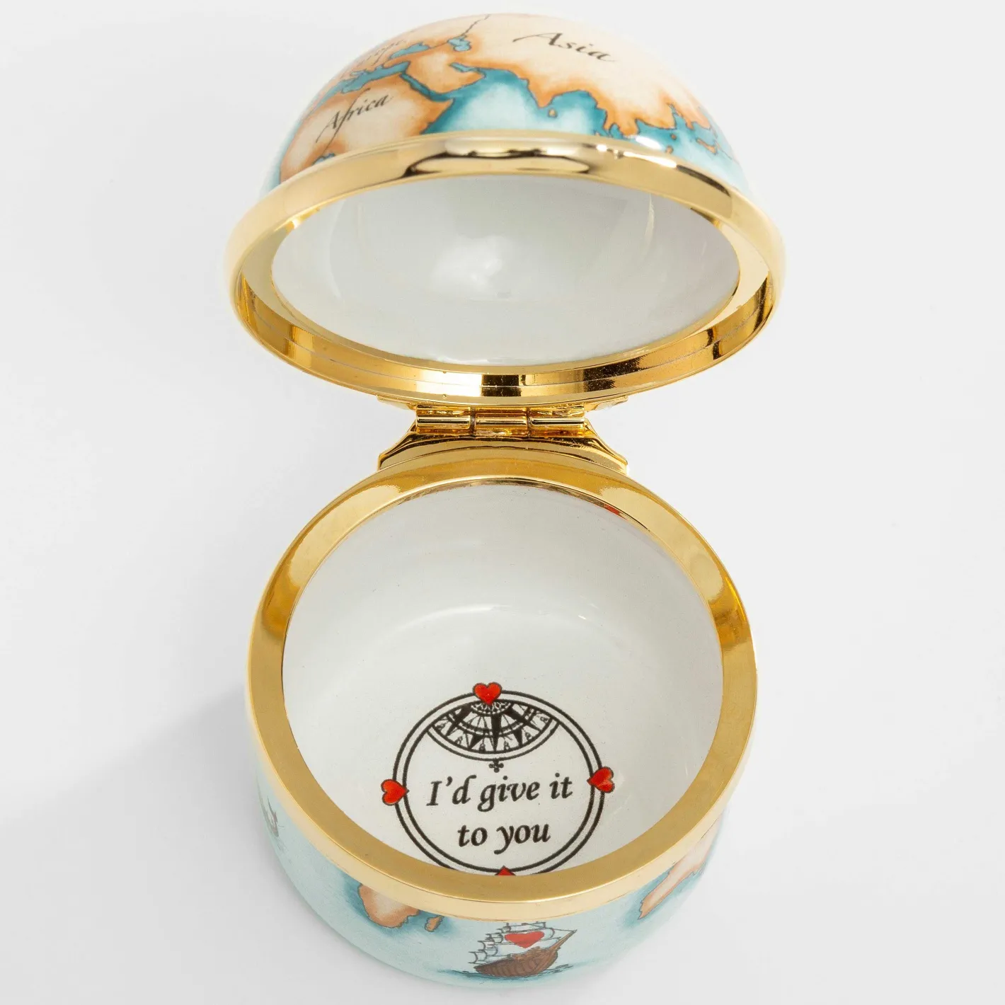 Halcyon Days Message & Occasions*If I Had The World Enamel Box |
