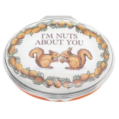 Halcyon Days Message & Occasions*I'M Nuts About You Enamel Box |