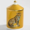 Halcyon Days Candles*Leopard Gold Jasmine Lidded Candle