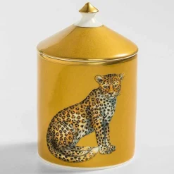 Halcyon Days Candles*Leopard Gold Jasmine Lidded Candle