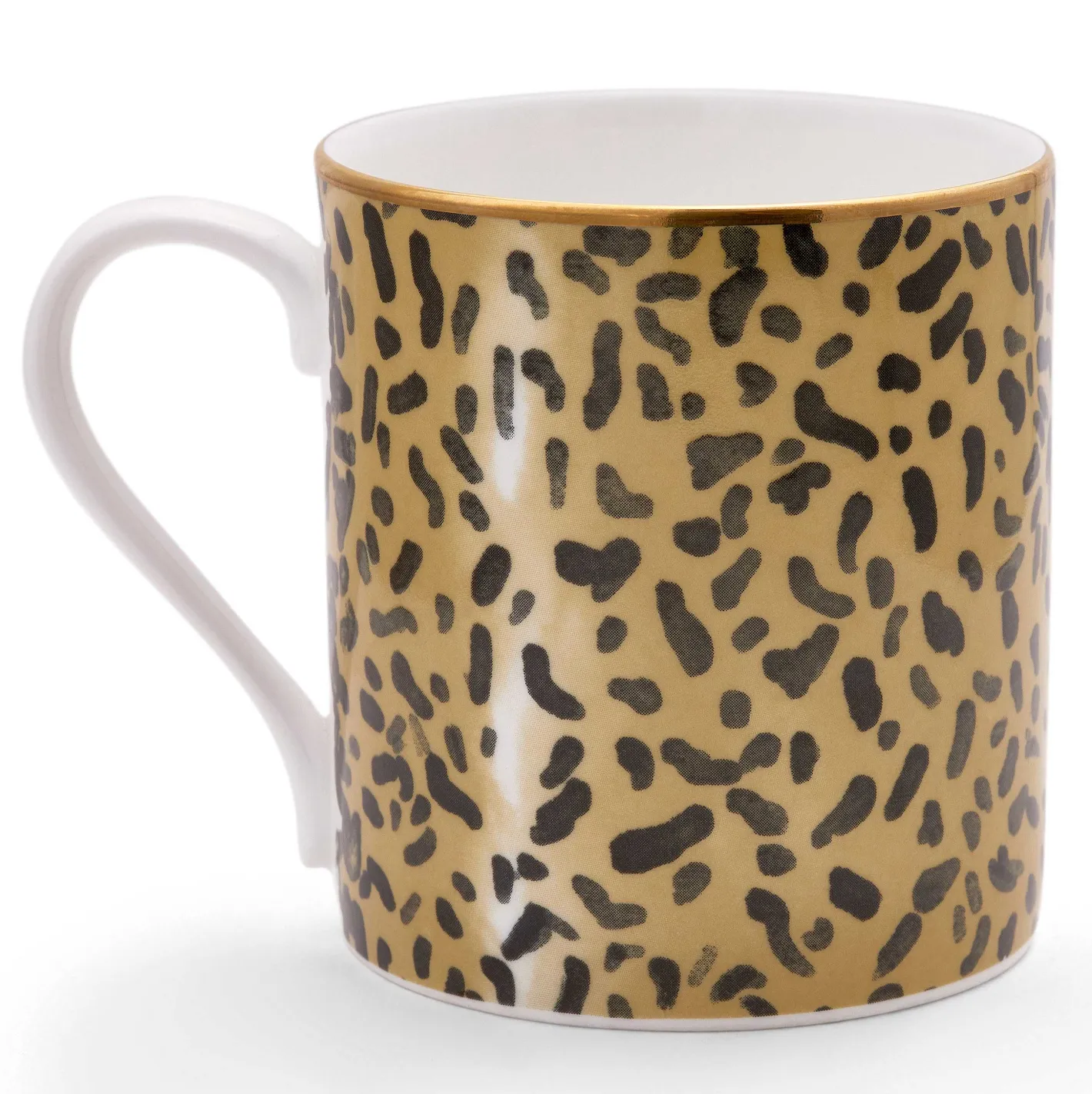 Halcyon Days Mugs*Leopard Print, English Fine Bone China Mug |