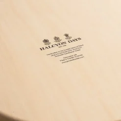 Halcyon Days Birchwood Trays*Leopard Print Round Birchwood Tray |