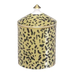 Halcyon Days Candles*Leopard Print Sandalwood & Vetiver Lidded Candle