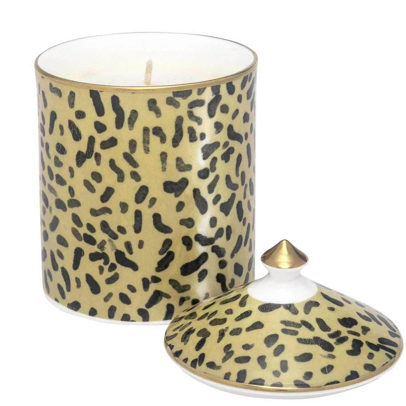 Halcyon Days Candles*Leopard Print Sandalwood & Vetiver Lidded Candle