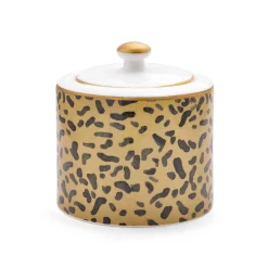 Halcyon Days Teaware*Leopard Print Sugar Bowl