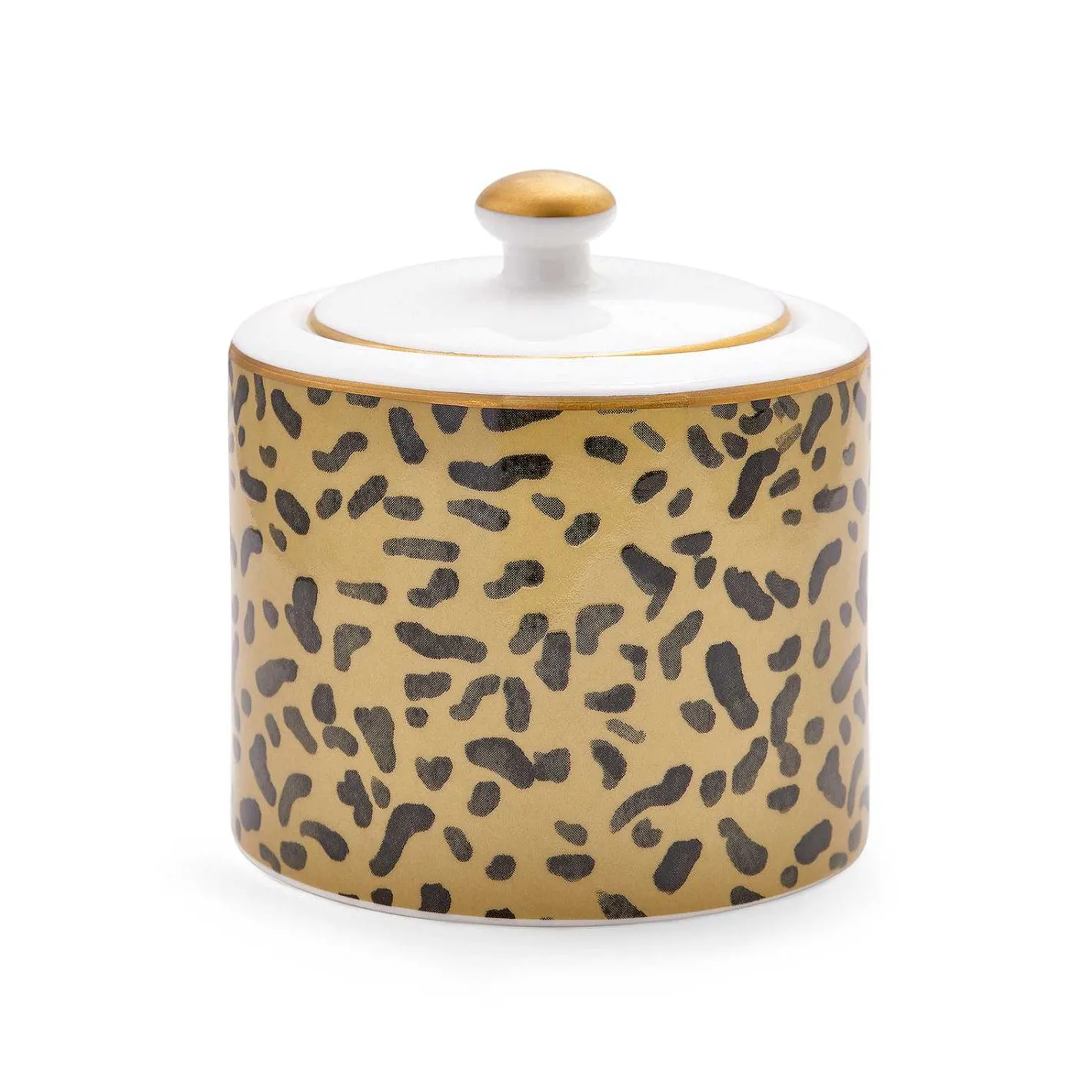 Halcyon Days Teaware*Leopard Print Sugar Bowl
