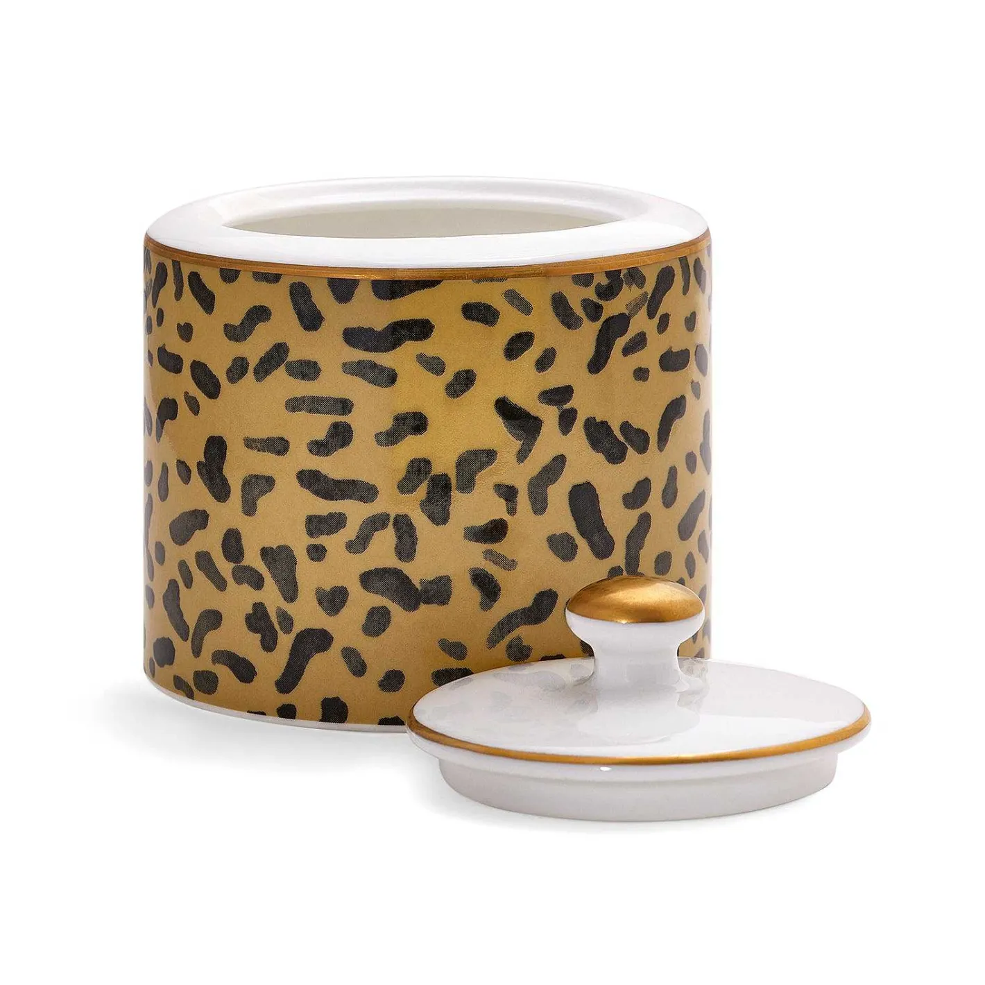 Halcyon Days Teaware*Leopard Print Sugar Bowl