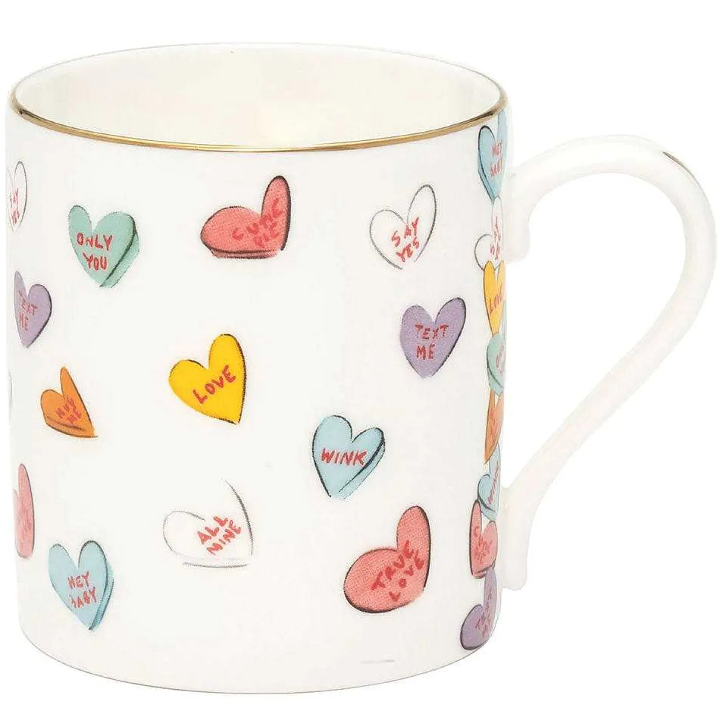 Halcyon Days Mugs*Love You English Fine Bone China Mug |
