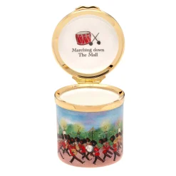 Halcyon Days Iconic Great Britain*Marching Down The Mall Tall Enamel Box